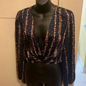 NWT BCBGenteration Floral Crop-Top
